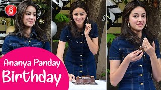 Ananya Panday Celebrates Her Birthday With Fans & Media