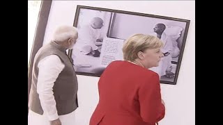 PM Modi and German Chancellor visit Gandhi Smriti in Delhi