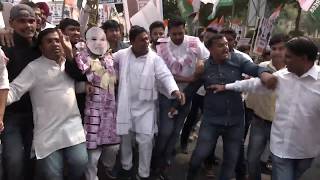 Indian Youth Congress Organised Protest March on the occasion of 3rd anniversary of Demonetisation
