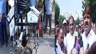 Now Robots Will Clean Drainage In Hyderabad Telngana  | @ SACH NEWS |
