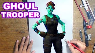 FORTNITE Drawing GHOUL TROOPER - How to Draw GHOUL TROOPER | Step-by-Step Tutorial - Fortnite