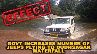 In Goa Effect: Govt increases number of jeeps plying to Dudhsagar waterfall