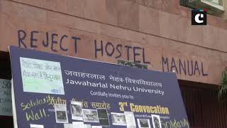 ‘No to fee hike’ posters put on walls of JNU’s admin block