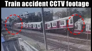 Hyderabad train accident watch CCTV footage