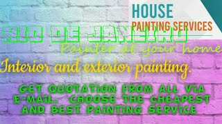 RIO DE JANEIRO    HOUSE PAINTING SERVICES 》Painter at your home  ◇ near me ☆ INTERIOR & EXTERIOR ☆●¤