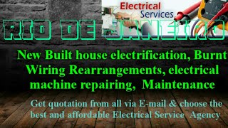 RIO DE JANEIRO    Electrical Services 》Home Service by Electricians ☆ New Built House electrificatio