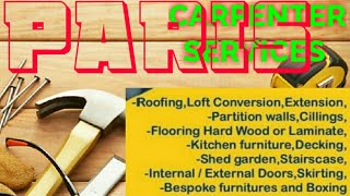 PARIS    Carpenter Services 》Carpenter at Your Home ♤ Furniture Work  ◇ near me ● Carpentery ♡   ■◇♧