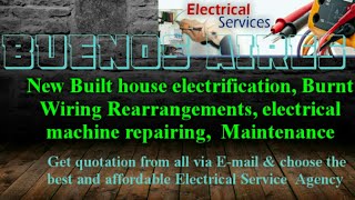 BUENOS AIRES   Electrical Services 》Home Service by Electricians ☆ New Built House electrification ♤