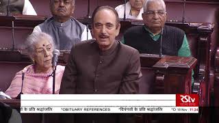 Winter Session of Parliament | LoP, Rajya Sabha Ghulam Nabi Azad's condolence message