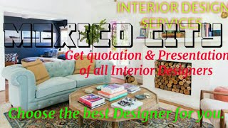 MEXICO CITY   INTERIOR DESIGN SERVICES 》 QUOTATION AND PRESENTATION ♡Living Room ♧Tips ■Bedroom □■♤●