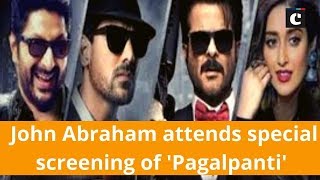 John Abraham attends special screening of 'Pagalpanti'