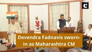 Devendra Fadnavis sworn-in as Maharashtra CM