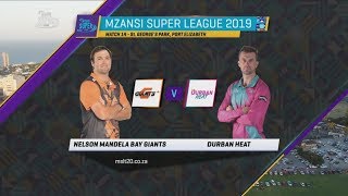 Highlights | Nelson Mandela Bay Giants vs Durban Heat | MSL 2019 | Match 14