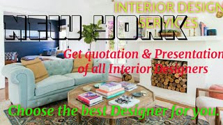 NEW YORK    INTERIOR DESIGN SERVICES 》 QUOTATION AND PRESENTATION☆ Ideas ♡Living Room ♧Tips ■Bedroom