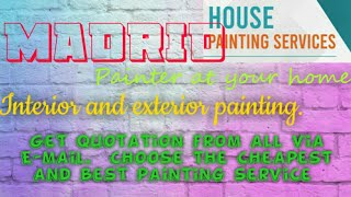 MADRID       HOUSE PAINTING SERVICES 》Painter at your home  ◇ near me ☆ INTERIOR & EXTERIOR ☆ Work •