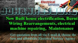 JOHANNESBURG     Electrical Services 》Home Service by Electricians ☆ New Built House electrification