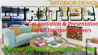 CURITIBA    INTERIOR DESIGN SERVICES 》 Quotation & Presentation  ♡Living Room ♧Tips ■Bedroom □■♤●•♡°