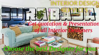 SURABAYA    INTERIOR DESIGN SERVICES 》 Quotation & Presentation  ♡Living Room ♧Tips ■Bedroom □■♤●•♡°
