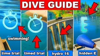 DIVE MISSION GUIDE - SEARCH THE HIDDEN E, SWIMMING TIME TRIALS, HYDRO 16 (Challenges)