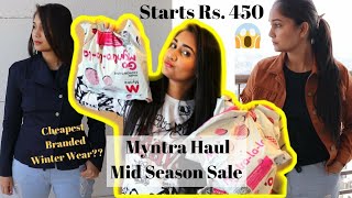 HUGE MYNTRA WINTER WEAR HAUL | Myntra Shopping Haul | Winter Wear Clothes Haul | Myntra Winter Wear