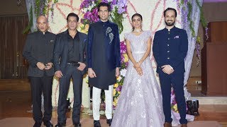 Salman Khan At Sooraj Barjatya's Son Devaansh Barjatya Wedding Reception