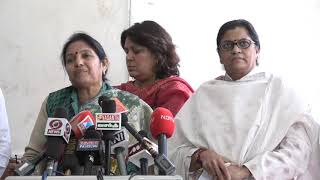 Supriya Shrinate, Chhaya Verma, and Amee Yajnik addresses media in Parliament on Onion Price Hike