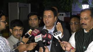 Randeep Singh Surjewala addresses media on the fall in India’s GDP Growth