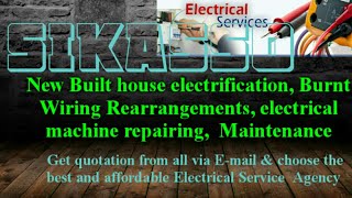 SIKASSO       Electrical Services 》Home Service by Electricians ☆ New Built House electrification ♤