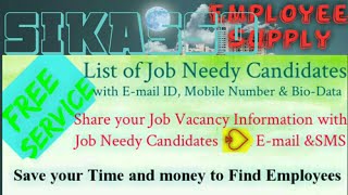 SIKASSO       Employee SUPPLY ☆ Post your Job Vacancy 》Recruitment Advertisement ◇ Job Information ☆
