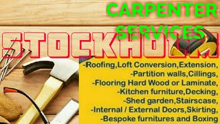 STOCKHOLM    Carpenter Services 》Carpenter at Your Home ♤ Furniture Work  ◇ near me ● Carpentery ♡