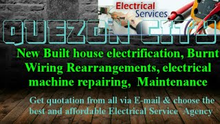 QUEZON      Electrical Services 》Home Service by Electricians ☆ New Built House electrification ♤ ♧◇