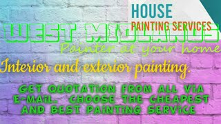 WEST MIDLANDS  HOUSE PAINTING SERVICES 》Painter at your home ◇ near me ☆ Interior  & Exterior ☆ Work