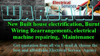 WARSAW      Electrical Services 》Home Service by Electricians ☆ New Built House electrification ♤ ♧◇
