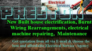 PRESTON      Electrical Services 》Home Service by Electricians ☆ New Built House electrification ♤ ♧