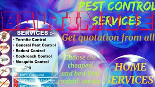 BALTIMORE     Pest Control Services 》Technician ◇ Service at your home ☆ Bed Bugs ■ near me ☆Bedroom