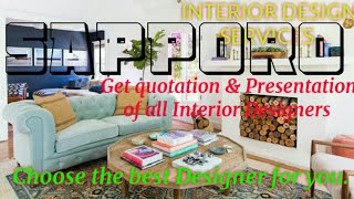 SAPPORO       INTERIOR DESIGN SERVICES 》 Quotation & Presentation  ♡Living Room ♧Tips ■Bedroom □■♤●•