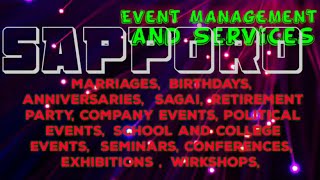 SAPPORO       Event Management 》Catering Services  ◇Stage Decoration Ideas ♡Wedding arrangements ♡ □