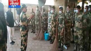 થરાદ સરકારી હોસ્પિટલમાં BSF ના જવાનો દ્વારા સાફ સફાઈ કરાય