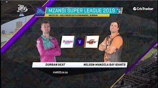 Highlights | Durban Heat vs Nelson Mandela Bay Giants | Match 20 | MSL 2019
