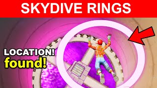 Skydive Through Rings in Steamy Stacks Location Fortnite