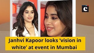 Janhvi Kapoor looks ‘vision in white’ at event in Mumbai