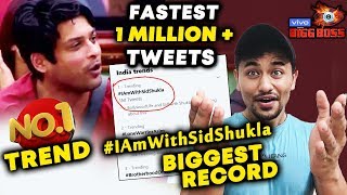 Bigg Boss 13 | Siddharth Shukla CREATES NEW RECORD | Fastest 1 MILLION Tweets | BB 13 Latest Update