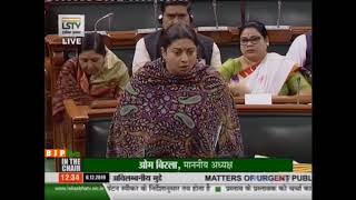 Why are leaders from Bengal silent on Malda but vocal on other cases?: Smriti Irani in LS