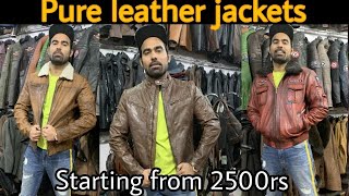 Cheapest Leather Jacket Market | Factory tour (Starting From 2500rs)