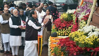 2001 Parliament attack: VP Naidu, PM Modi and other MPs pay floral tributes