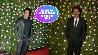 Salman Khan and Shahrukh Khan at Amit Thackarey's Wedding Reception last night