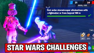 FIRST ORDER STORMTROOPER ELIMINATIONS WITH A LIGHTSTABER OR FROM BEYOND 100 m FORTNITE