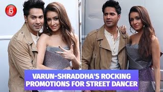 Varun Dhawan & Shraddha Kapoor Rock The Promotions Of Street Dancer With Panache
