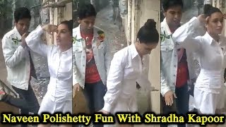 Naveen Polishetty Fun With Shradha Kapoor In Rain | Naveen Polishetty Shradha Kapoor Dance