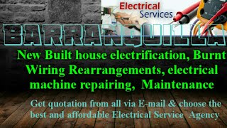 BARRANQUILLA    Electrical Services 》Home Service by Electricians ☆ New Built House electrification